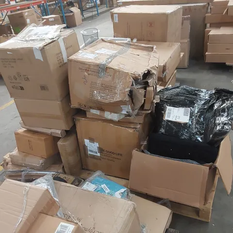 PALLET OF ASSORTED CONSUMER PRODUCTS/FURNITURE PARTS ECT