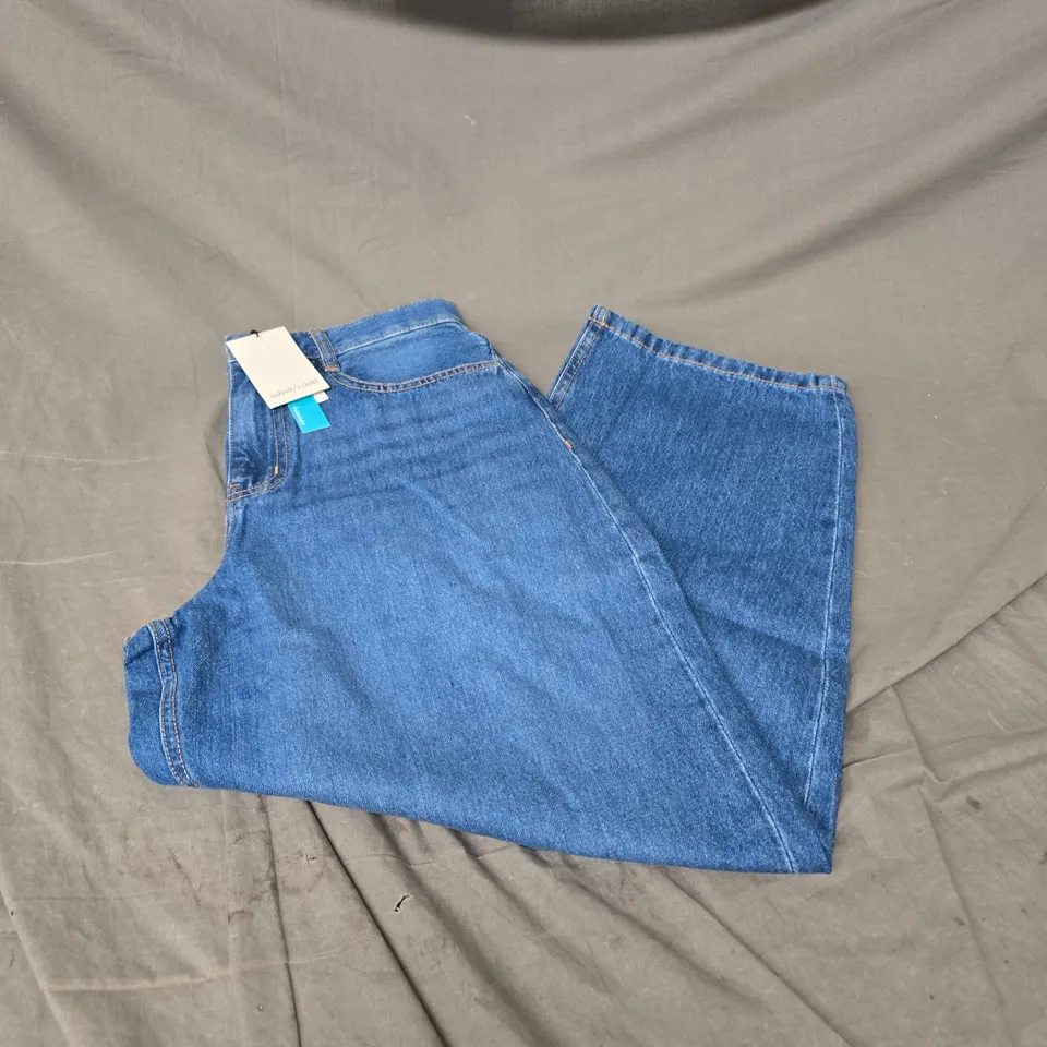 NOBODY'S CHILD HORSESHOE JEAN SHORT IN BLUE SIZE 10S