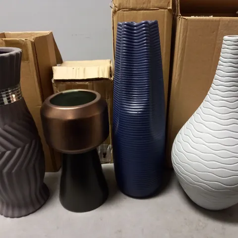 LOT OF 4 ASSORTED BRAND NEW VASES