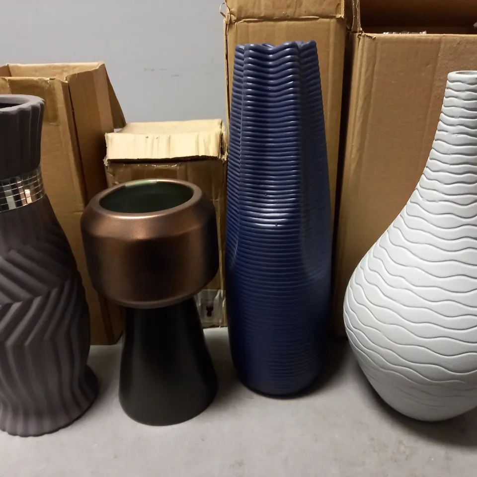 LOT OF 4 ASSORTED BRAND NEW VASES