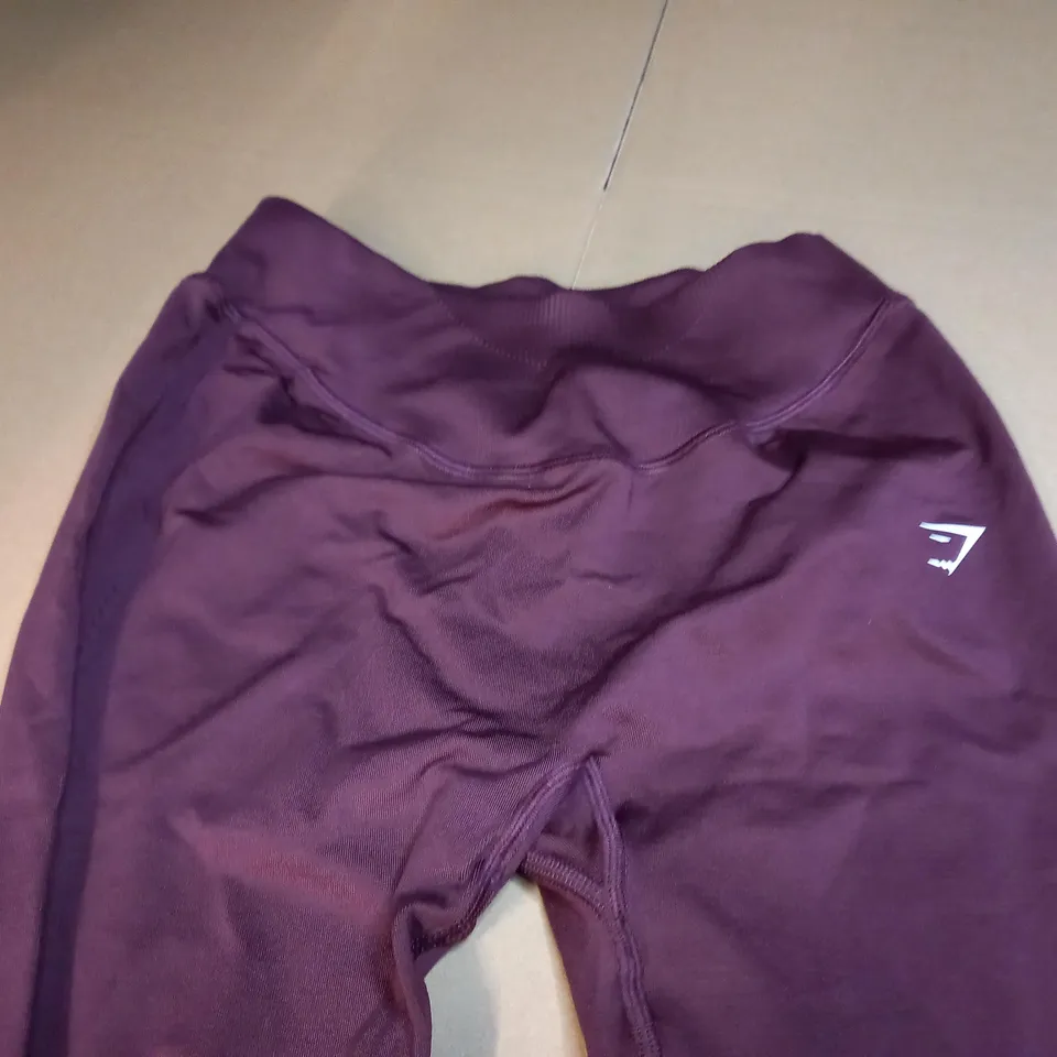 GYM SHARK WOMENS LEGGINGS IN MAROON - MEDIUM