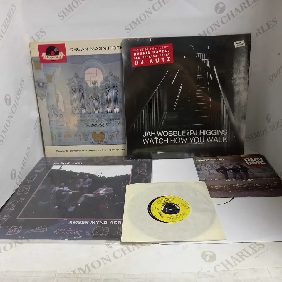 LOT OF 10 ASSORTED VINYLS, TO INCLUDE SOFT CELL, THE BEATLES, HOLY SCUM, ETC