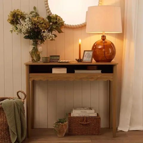 BOXED DUSK BETTY DRESSING TABLE - LIGHT WOOD (1 BOX)