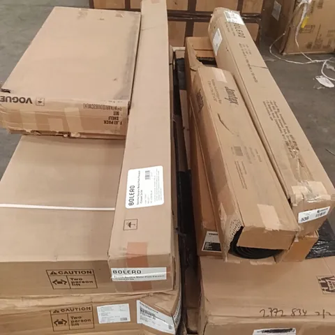 PALLET OF ASSORTED CATERING GOODS - RUBBER MAT, CAMSHELVING