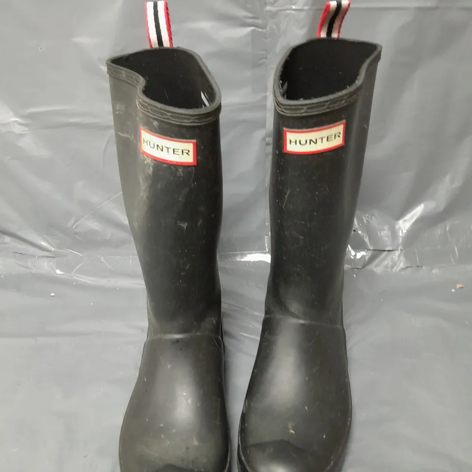 HUNTER ORIGINAL PLAY TALL WELLINGTON BOOTS - BLACK - 5.5 RRP £105