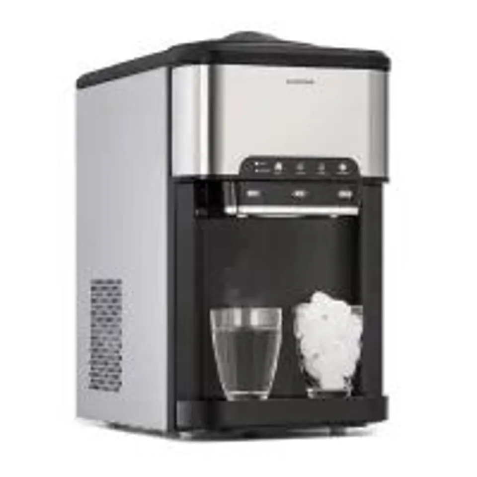 ICE CUBE MACHINE ICE CUBE MAKER WATER DISPENSER 1.8L 20KG 24H SILVER