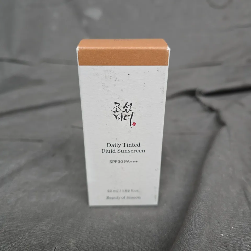 BOXED AND SEALED BEAUTY OF JOSEON DAILY TINTED FLUID SUNSCREEN SPF30 PA++++ – 50 ML
