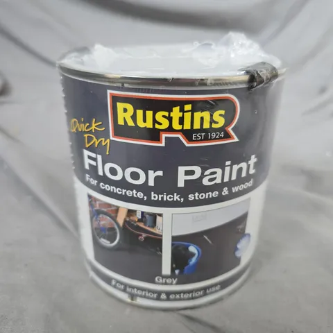 RUSTINS FLOOR PAINT – GREY, 1 LITRE