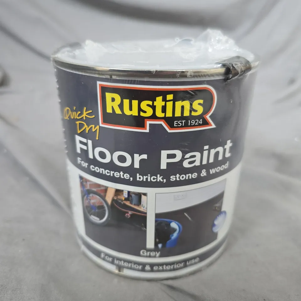 RUSTINS FLOOR PAINT – GREY, 1 LITRE
