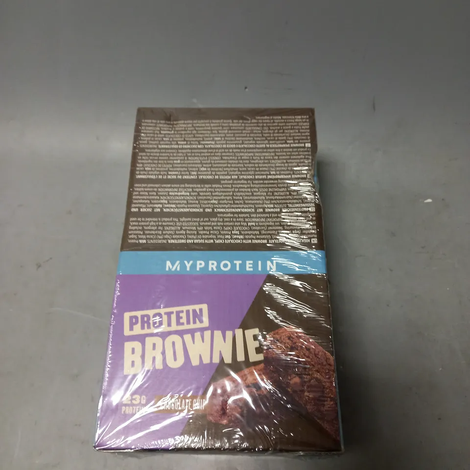 MYPROTEIN SEALED PROTEIN BROWNIE CHOC CHIP 12X 