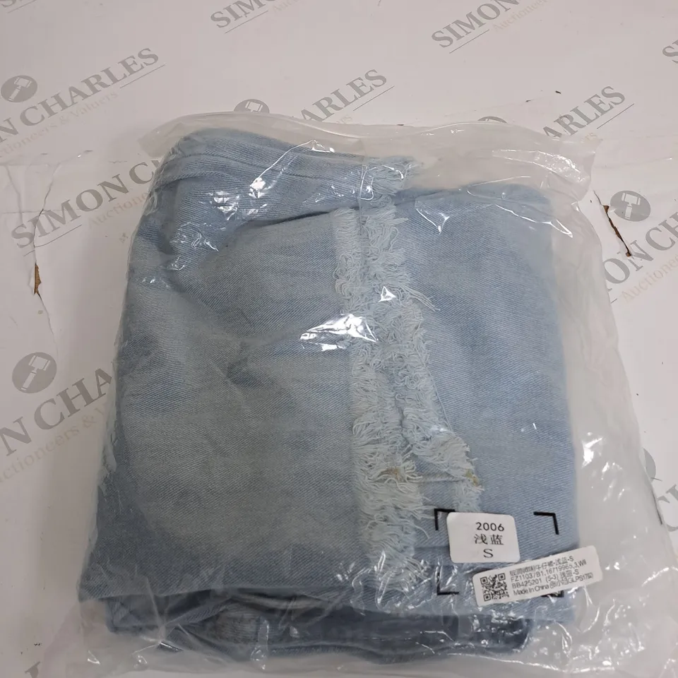 LIGHT BLUE DENIM JEANS SIZE S