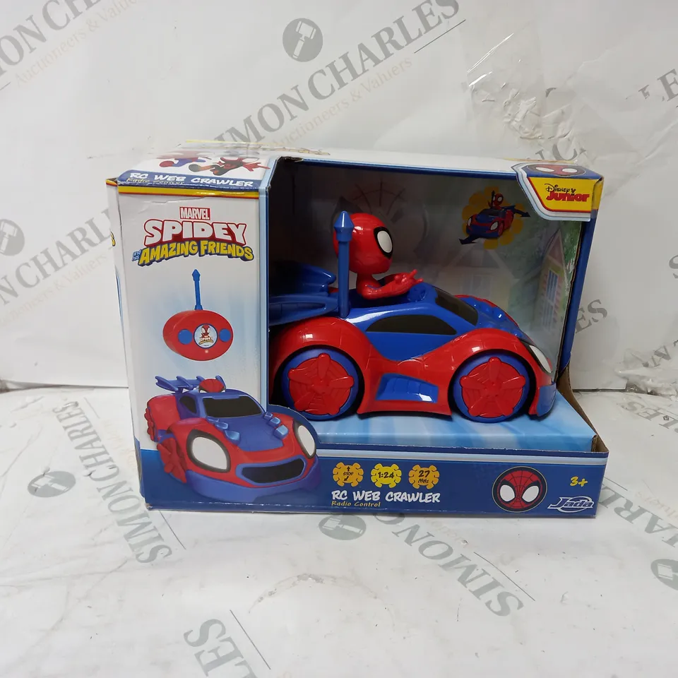 BOXED MARVEL SPIDEY AND HIS AMAZING FRIENDS RC WEB CRAWLER 