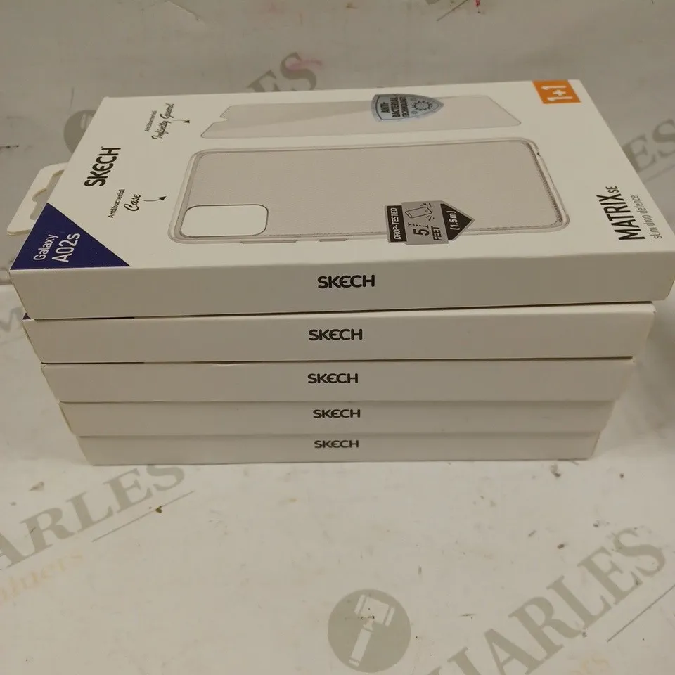 BOX OF 5 SKECH MATRIX SE SLIM DROP CASES - SAMSUNG GALAXY A02S 