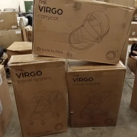 BOXED ICKLE BUBBA THE VIRGO STROLLER AND CARRYCOT (3 BOXES)