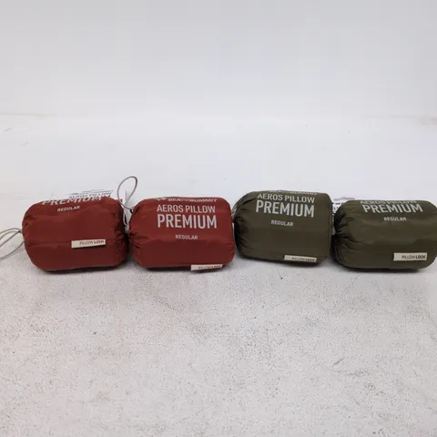 SET OF 4 SEATOSUMMIT AEROS PILLOW PREMIUM REGULAR
