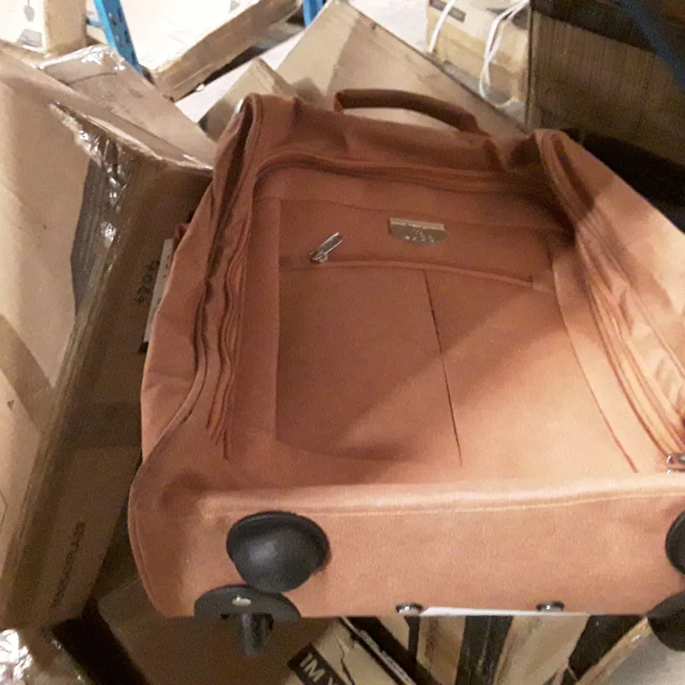 UNBOXED KEPLIN LUGG SMALL SIZE TRAVEL LUGGAGE WITH WHEELS ORANGE COLOUR