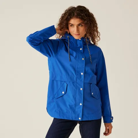 REGATTA WOMEN'S OLYMPIAN BLUE BAYLA WATERPROOF BREATHABLE JACKET COAT - SIZE 14