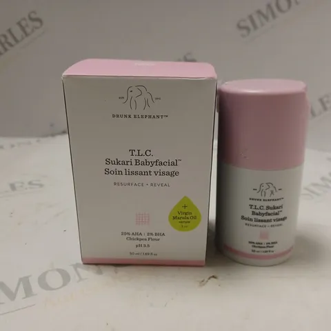 BOXED THE DRUNK ELEPHANT SUKARI BABYFACIALβ’ | AHA/BHA EXFOLIATING FACE MASK (50ml)