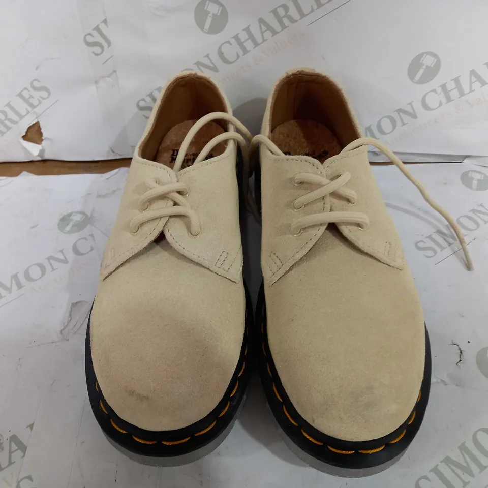 PAIR OF DR MARTENS THE ORIGINAL FAUX SUEDE LACEUP SHOES - UK 4