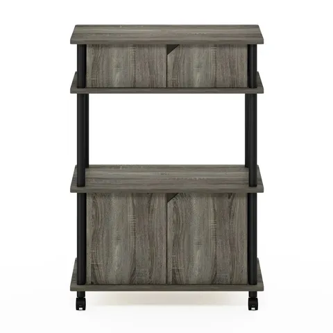 BOXED 69.6CM KITCHEN TROLLEY WITH LOCKING WHEELS