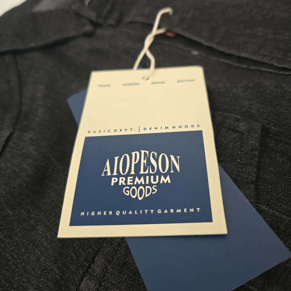 DENIM SHIRT – DARK INDIGO, LONG SLEEVE, SIZE L