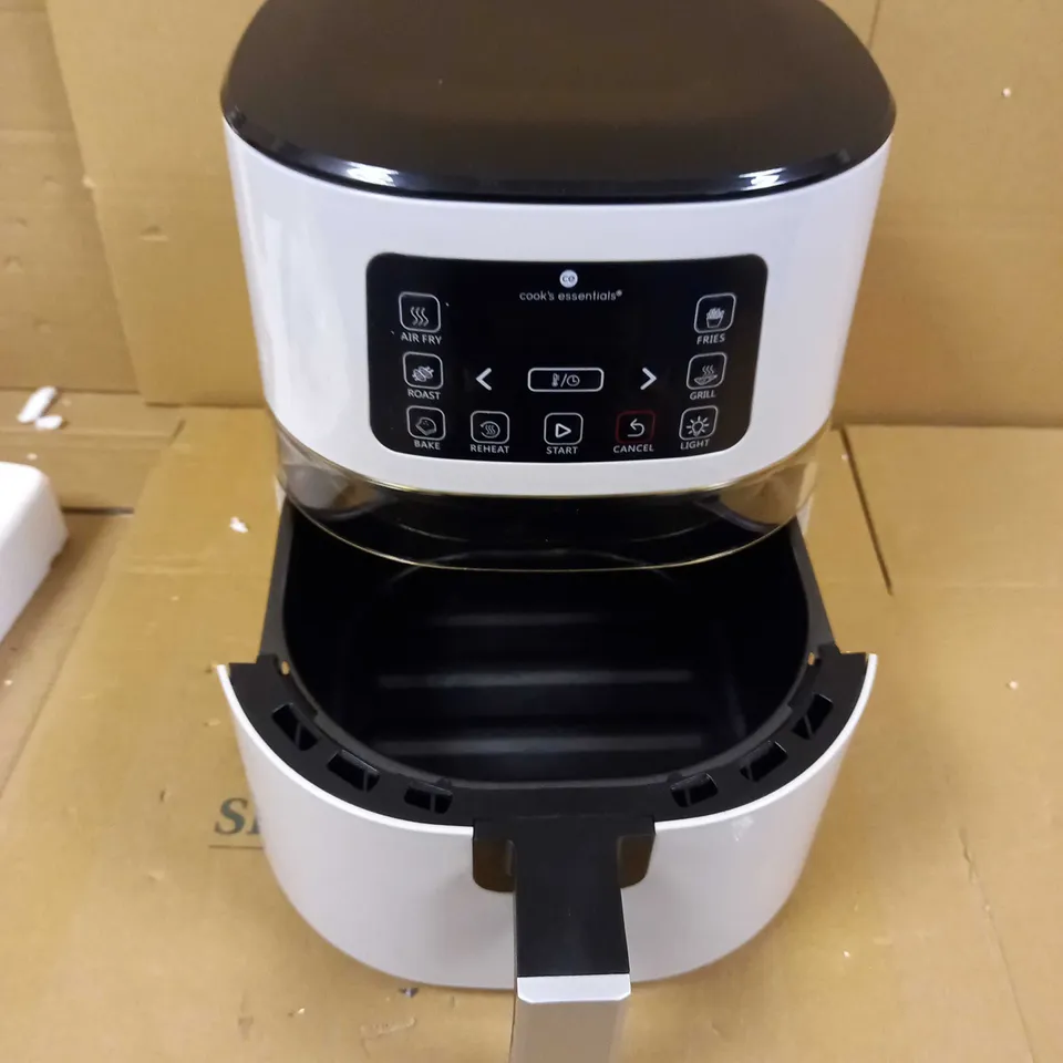 COOK'S ESSENTIALS 4.0L AIR FRYER WITH DIGITAL TOUCHSCREEN & VIEWING SCREEN - COOL GREY