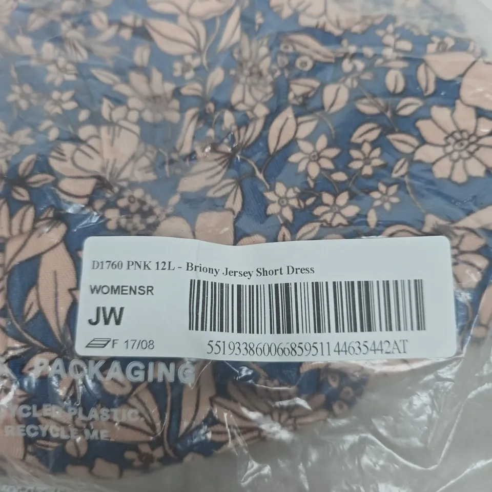 BAGGED BODEN BRIONY JERSEY SHORT DRESS – UK 12L