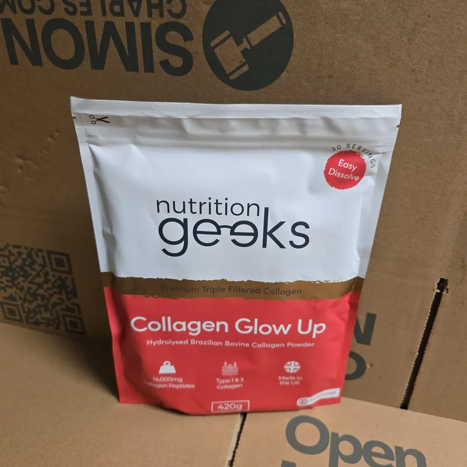 NUTRITION GEEKS COLLAGEN GLOW UP UNFLAVOURED (420G)