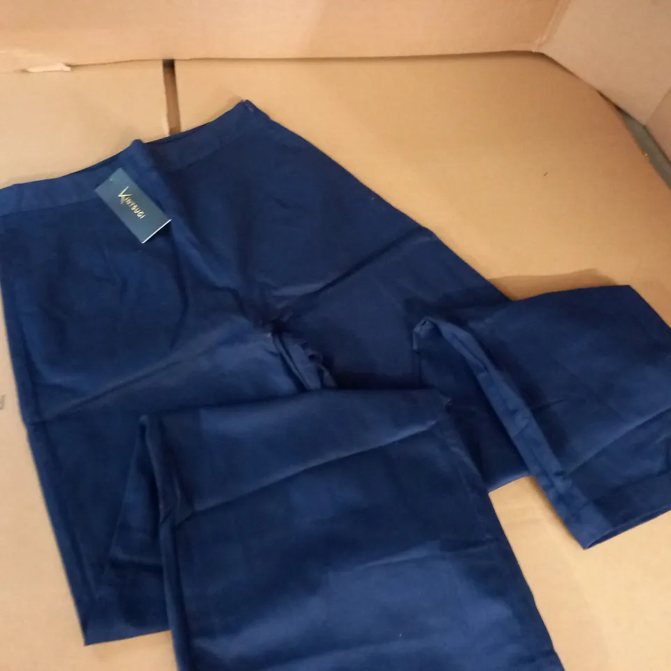 KINTSUGI NAVY TROUSERS WITH SIDE ZIP - 10