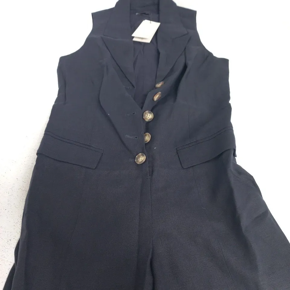 NOBODY'S CHILD TAILORED PLAYSUIT – NAVY, UK 10 