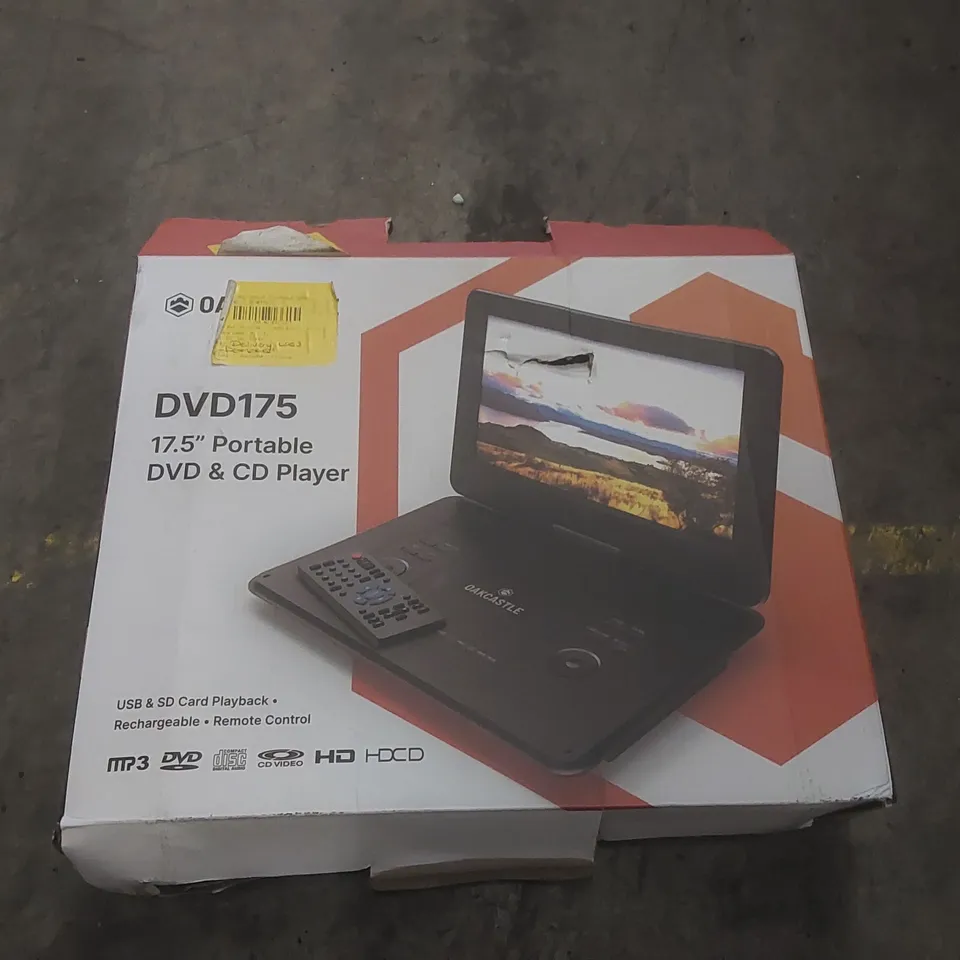 DVD175 17.5" PORTABLE DVD & CD PLAYER – BOXED (DVD PLAYER)