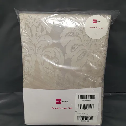 BOSTON DUVET COVER SET CHAMPAGNE - KING