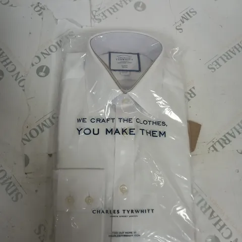 BAGGED CHARLES TYRWHITT BUTTON SHIRT SIZE 37/84CM