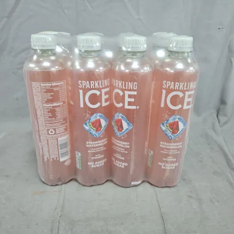 12-PACK OF 500ML SPARKLING ICE STRAWBERRY WATERMELON