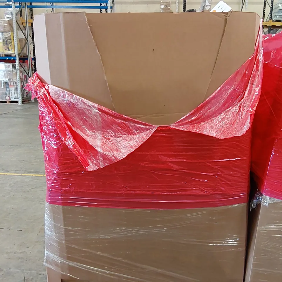 PALLET OF ASSORTED ITEMS INCLUDING: FOOD PROCESSOR, INSECT KILLERS, SAFETY GATE, TOILET SEAT, UMBRELLA 