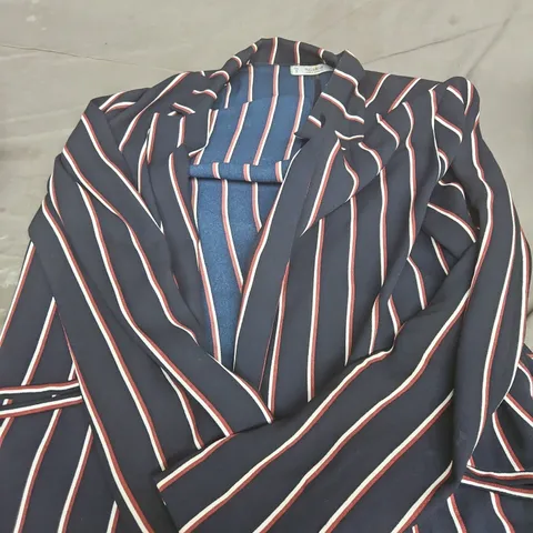 PULL&BEAR STRIPED BLAZER-STYLE SHIRT – UK 8 