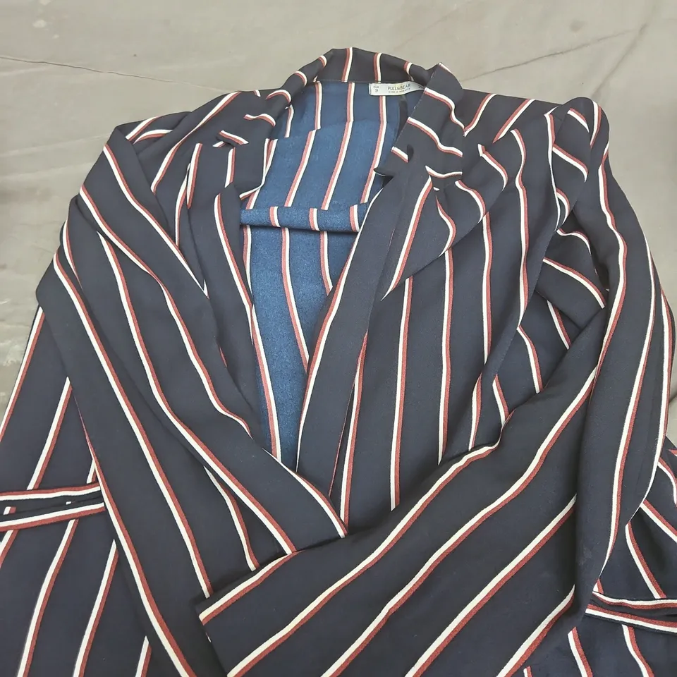 PULL&BEAR STRIPED BLAZER-STYLE SHIRT – UK 8