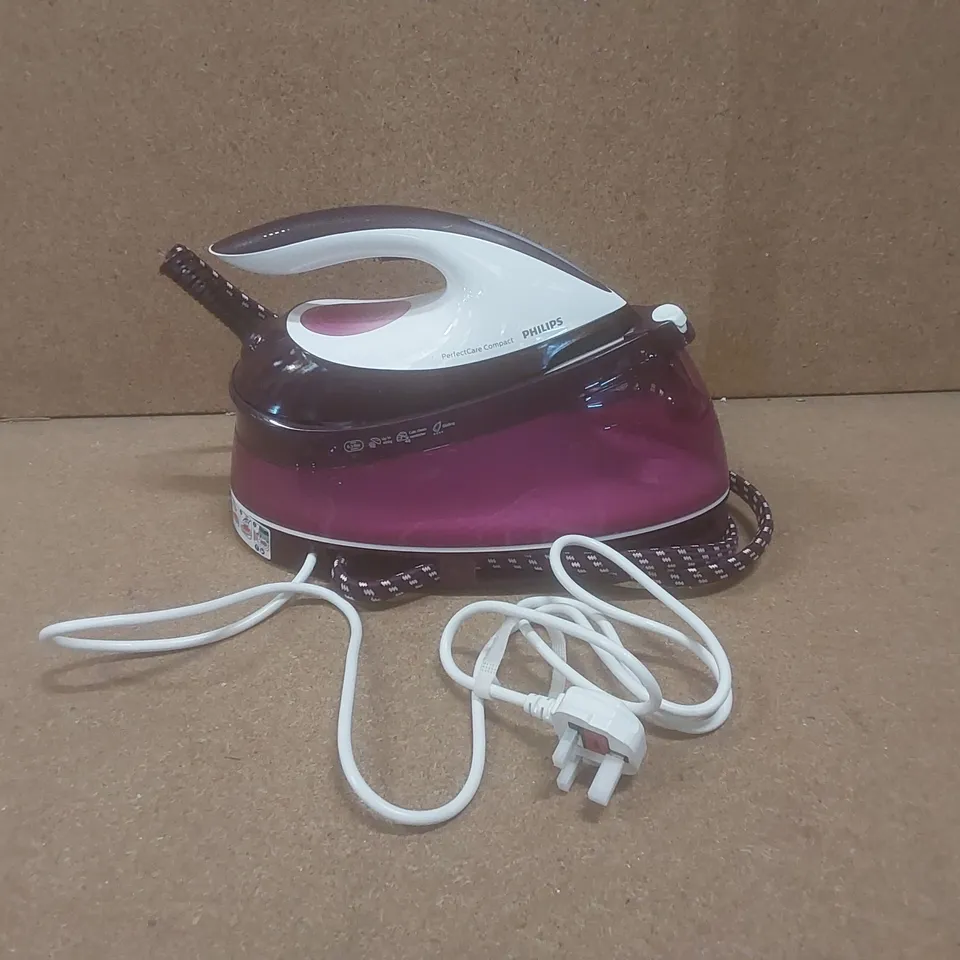 BOXED PHILIPS PERFECTCARE COMPACT GC7842 STEAM GENERATOR IRON - ROSE