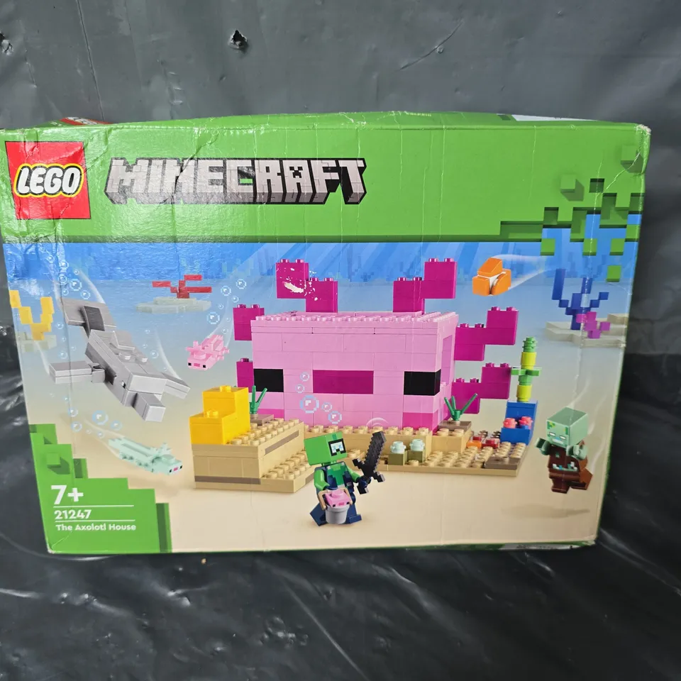 LEHO MINCRAFT THE AXOLOTL HOUSE 21247