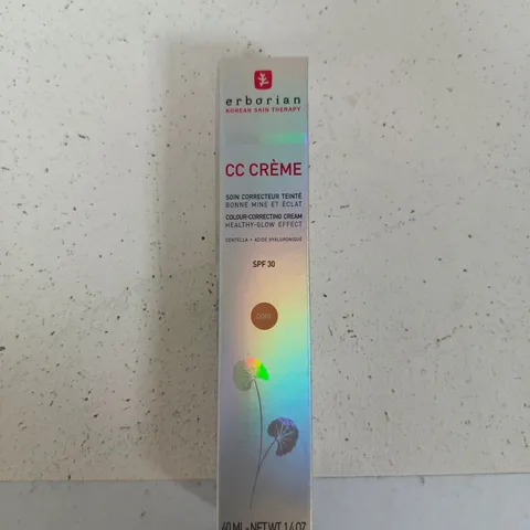 ERBORIAN CC CREME COLOUR CORRECTING CREAM SPF 30, 40 ML (BOXED)