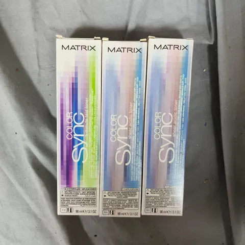 APPROXIMATELY 20 ASSORTED MATRIX SO COLOUR SYNC HAIR COLOURS 