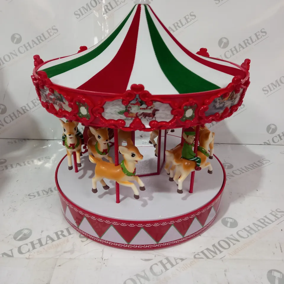MR CHRISTMAS DELUXE VINTAGE CAROUSEL