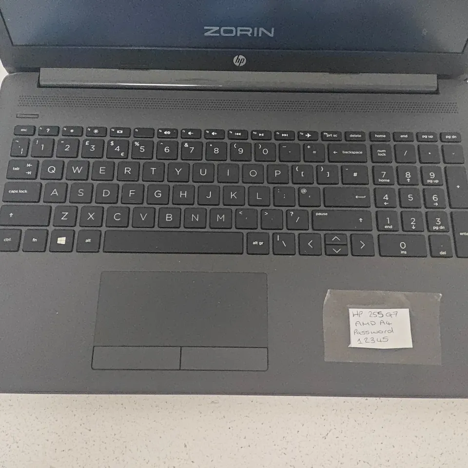 UNBOXED HP 255 G7 AMD A4 LAPTOP IN BLACK