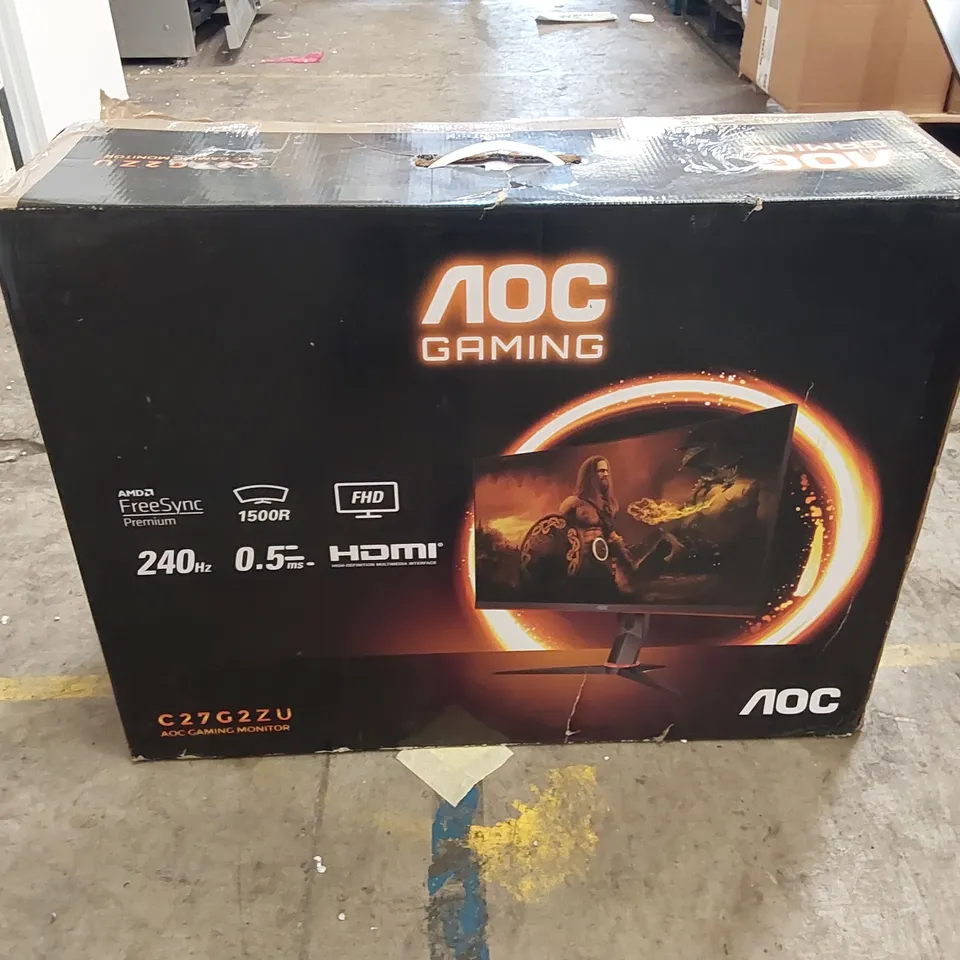 BOXED AOC C27G2ZU GAMING MONITOR (1 BOX)