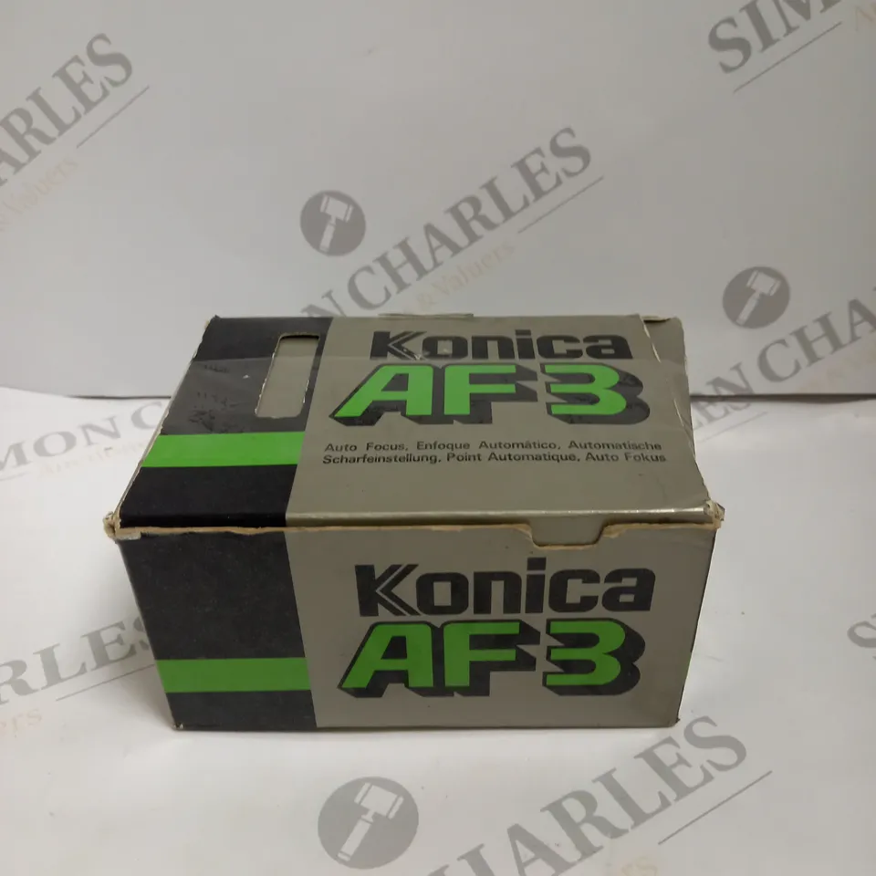 BOXED KONICA AF3 CAMERA WITH PROTECTIVE CASE