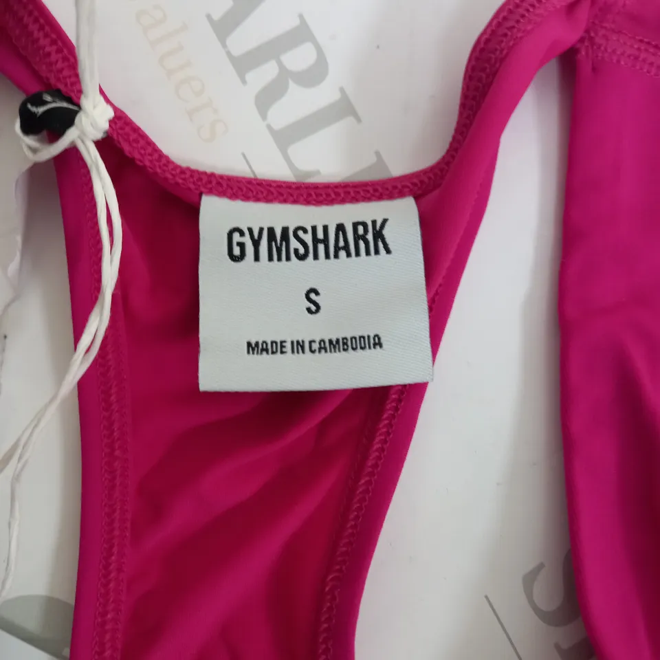 GYM SHARK PINK SPORTS BRA -SMALL