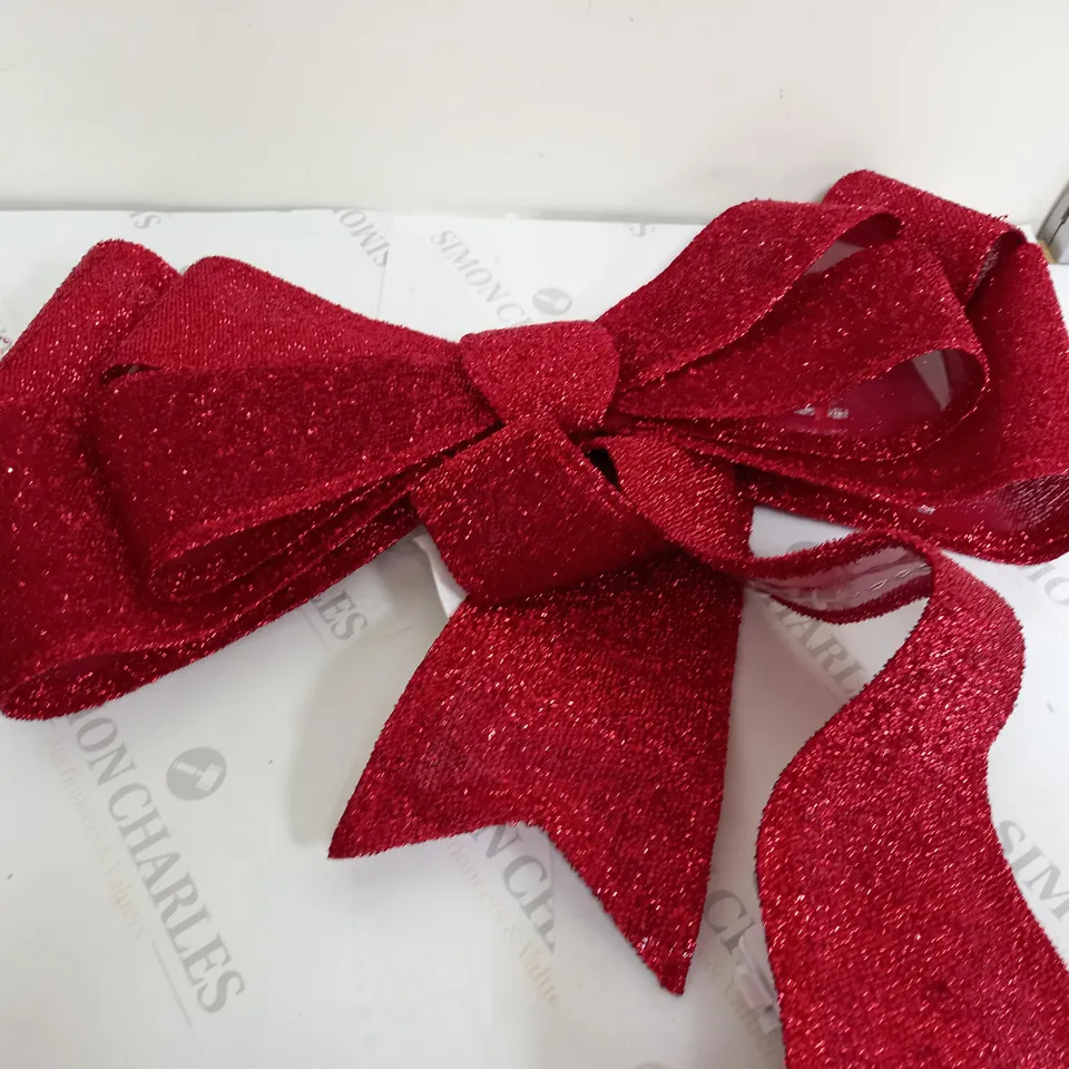 FESTIVE 72/55CM LIT RED BOW