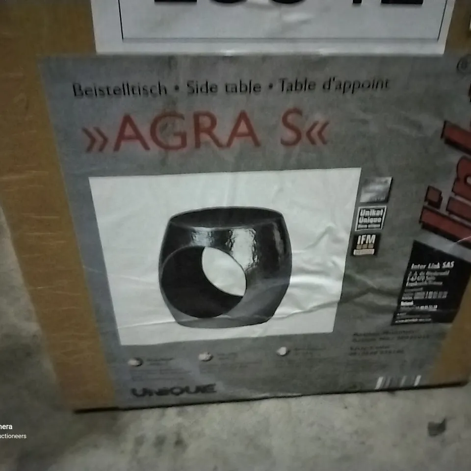 BRAND NEW AND BOXED ARGA SIDE TABLE (1 BOX)