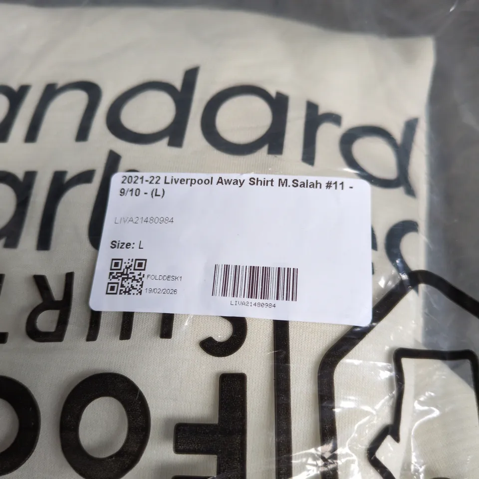 LIVERPOOL FC 2021/22 AWAY SHIRT "SALAH 11" LARGE BAGGED