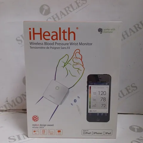 BOXED SEALED IHEALTH WIRELESS BLOOD PRESSURE WRIST MONITOR
